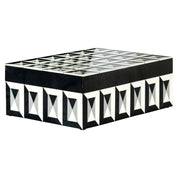 Caja de almacenamiento Licia Grande (Negro/Blanco)