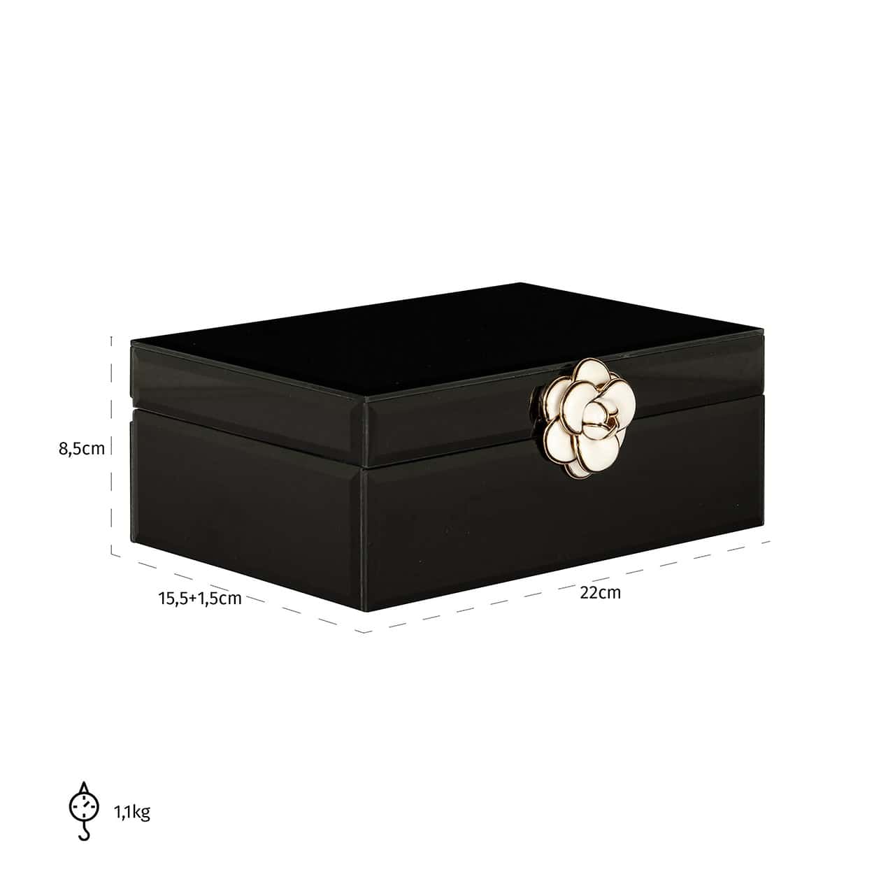 Storage box Vivy small (Black)