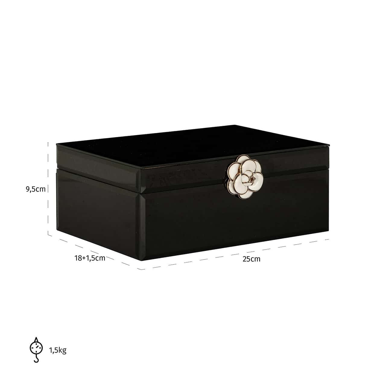 Storage box Vivy big (Black)