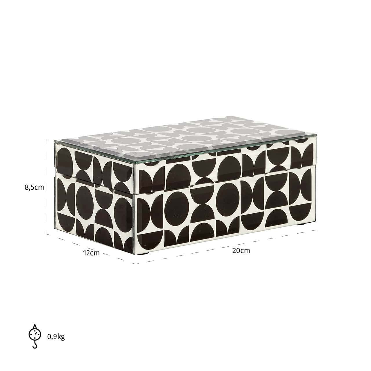 Storage Box Vivian small (Black)