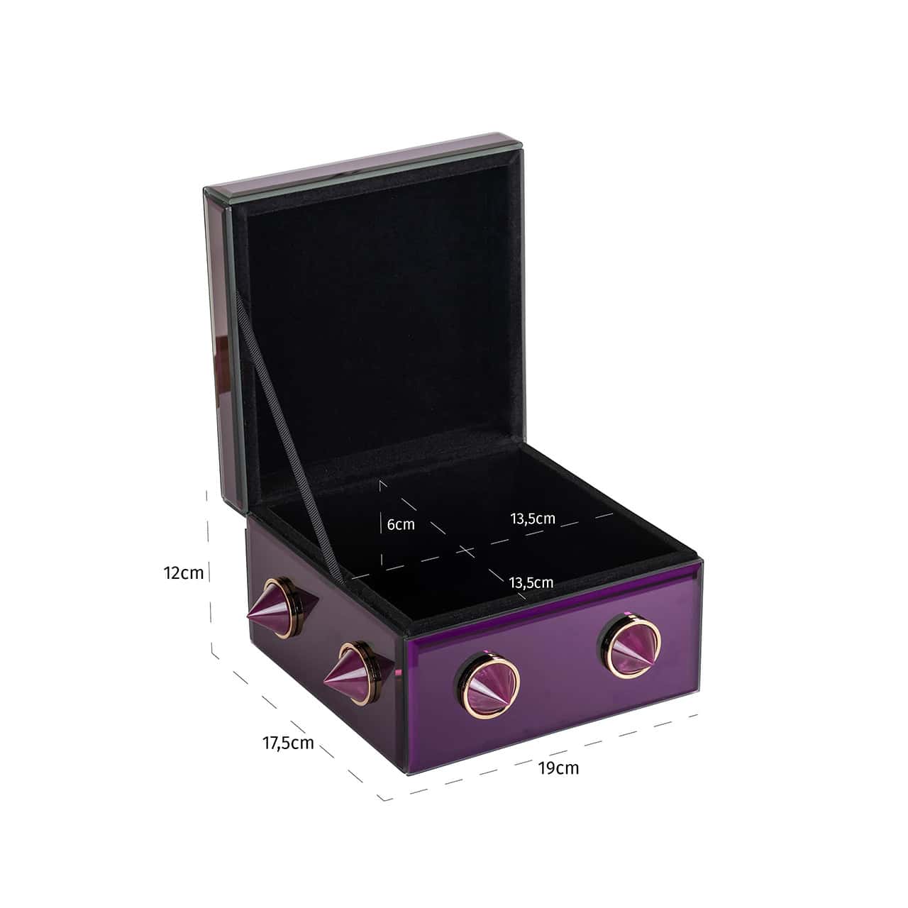 Caja de almacenamiento Jelia morada (Morado)