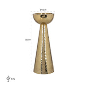 Candelabro Lizz pequeño (Oro)