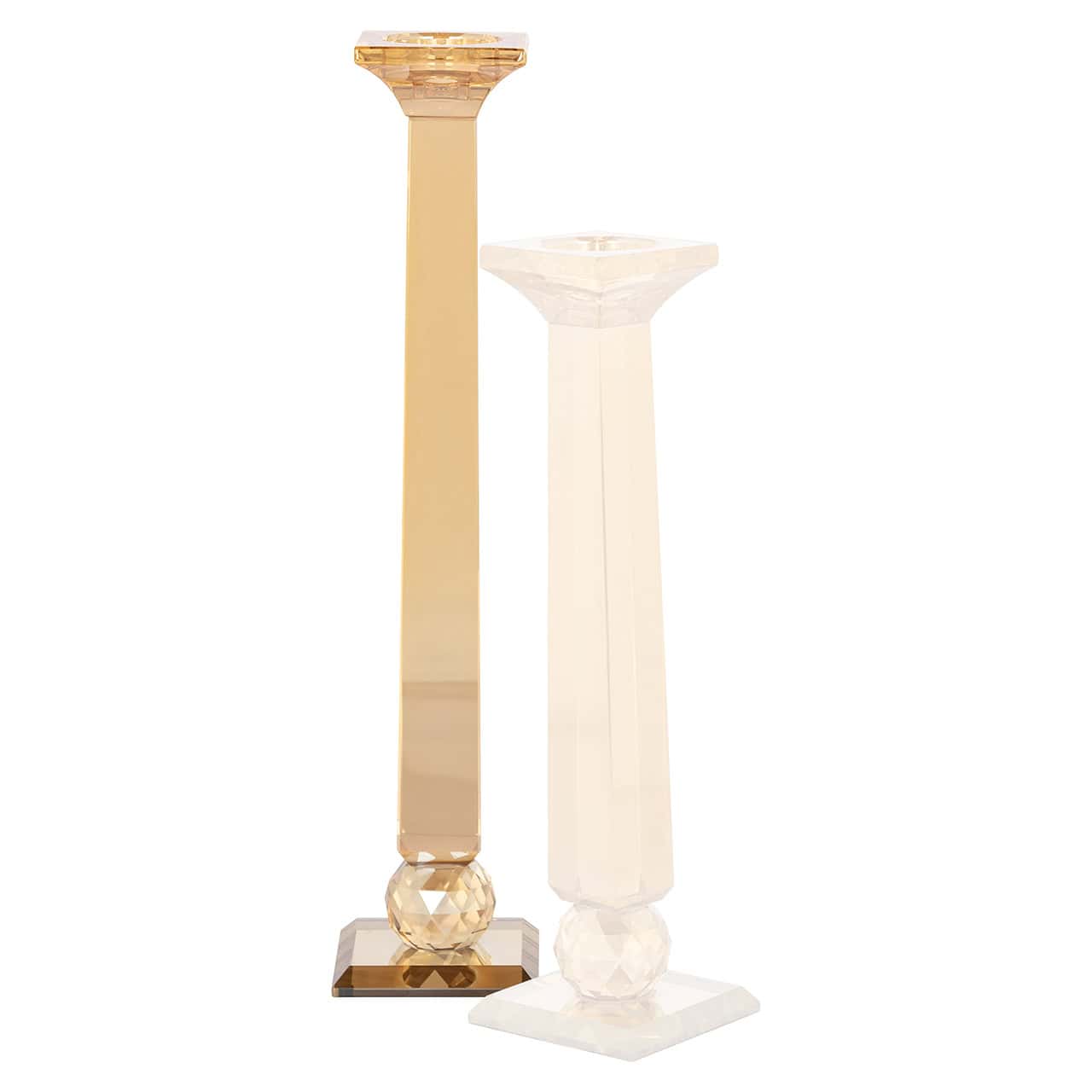 Candelabro Milou grande (Ámbar)