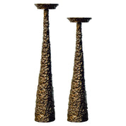 Candelabro Moan pequeño (oro cepillado)