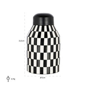 Jar Malou small (Black/white)