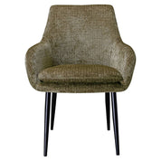 Silla Chrissy de chenilla piedra (Niagara 104 Stone Chenille)