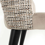 Silla Tabitha trendy natural / cuarzo caqui ignífuga (Be Trendy 01 Nature)