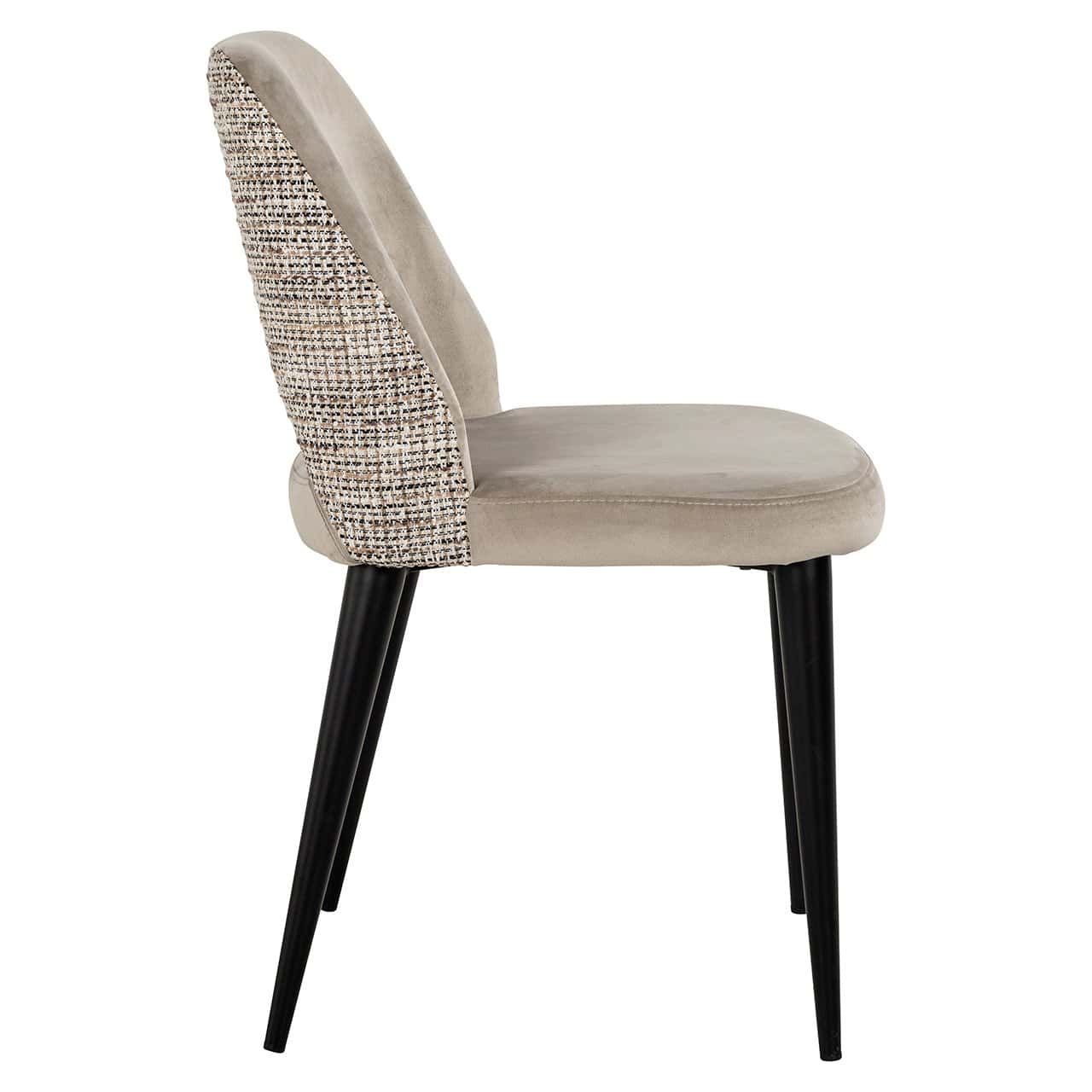 Silla Tabitha trendy natural / cuarzo caqui ignífuga (Be Trendy 01 Nature)
