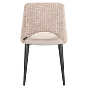 Silla Tabitha terciopelo caqui/rosa trendy (Be trendy 1673 rosa)