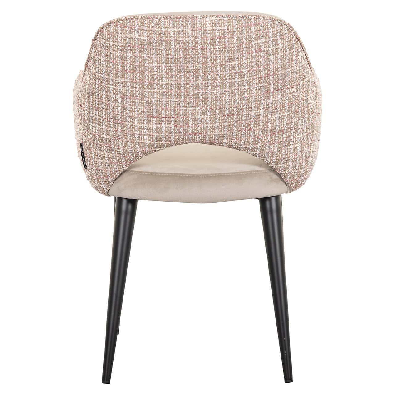 Silla Giovanna terciopelo caqui / rosa trendy (Be trendy 1673 rosa)