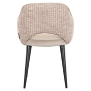 Silla Giovanna terciopelo caqui / rosa trendy (Be trendy 1673 rosa)