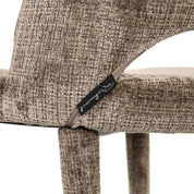 Silla Cecilia de chenilla piedra ignífuga (Niagara 104 Stone Chenille)