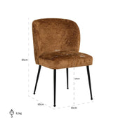 Silla Fallon coñac fusión (Fusion coñac 28)