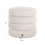Pouffe Adele lovely cream (Be Lovely 11 Cream)