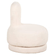 Kids swivel lounge Bunny white teddy (Teddy 14 White)