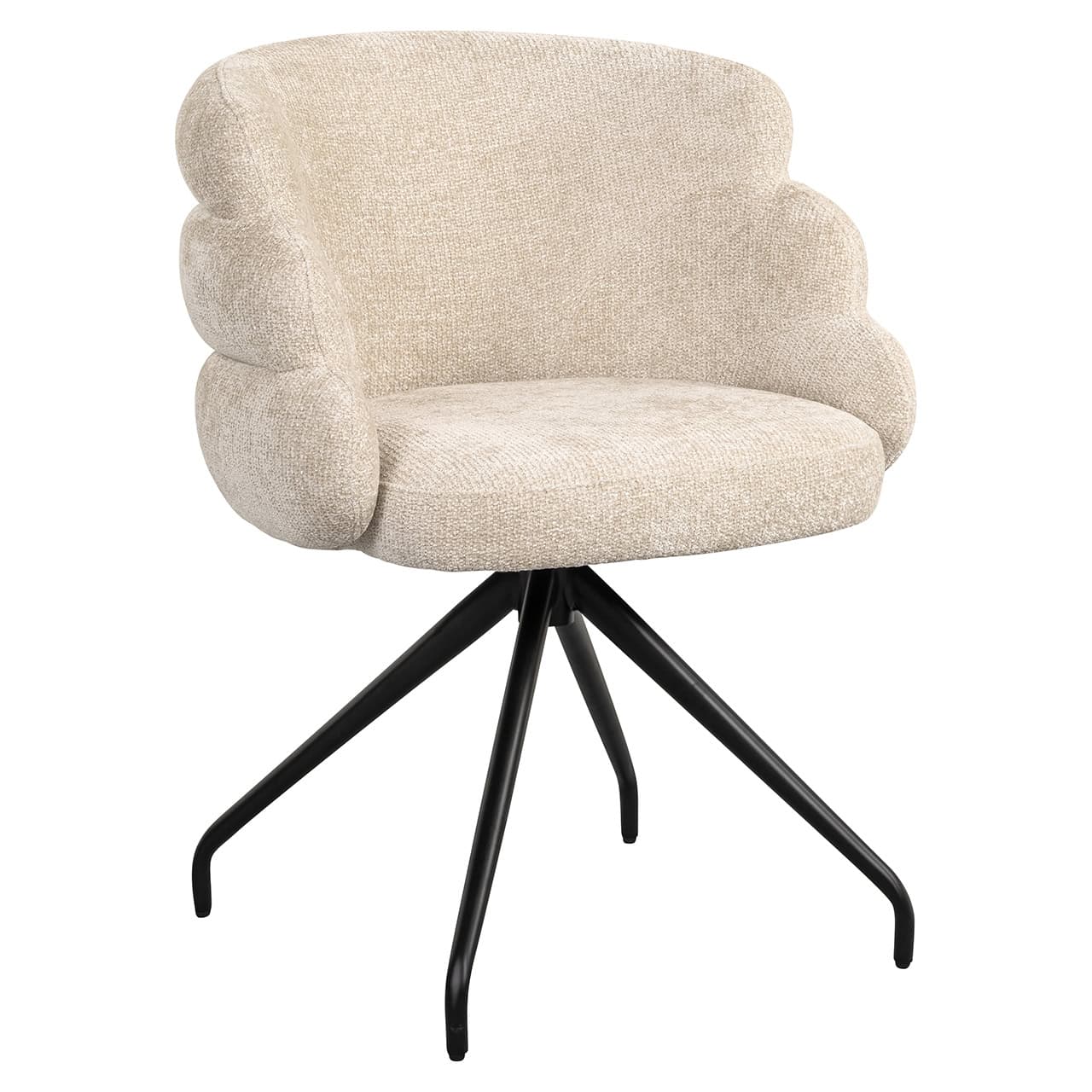 Silla giratoria Kayla crema unicornio (Unicornio 11 crema)