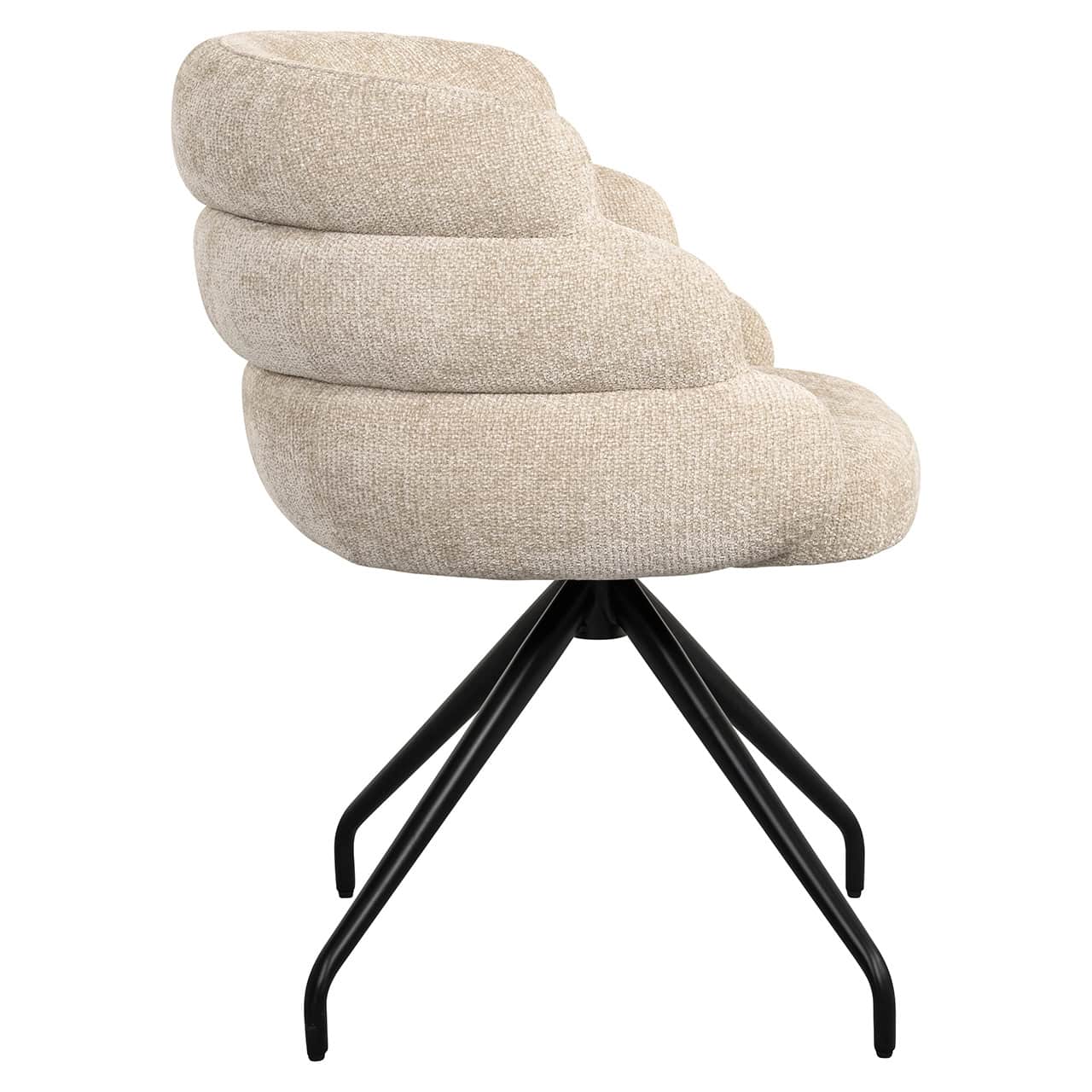 Silla giratoria Kayla crema unicornio (Unicornio 11 crema)