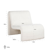 Sillón Kelly blanco encantador (Be Lovely 02 Blanco)