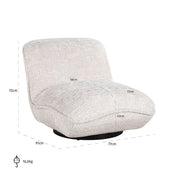 Sillón Ophelia color crema (Be Lovely 11 Cream)