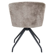 Silla giratoria Milly chenilla piedra (Niagara 104 Stone Chenille)
