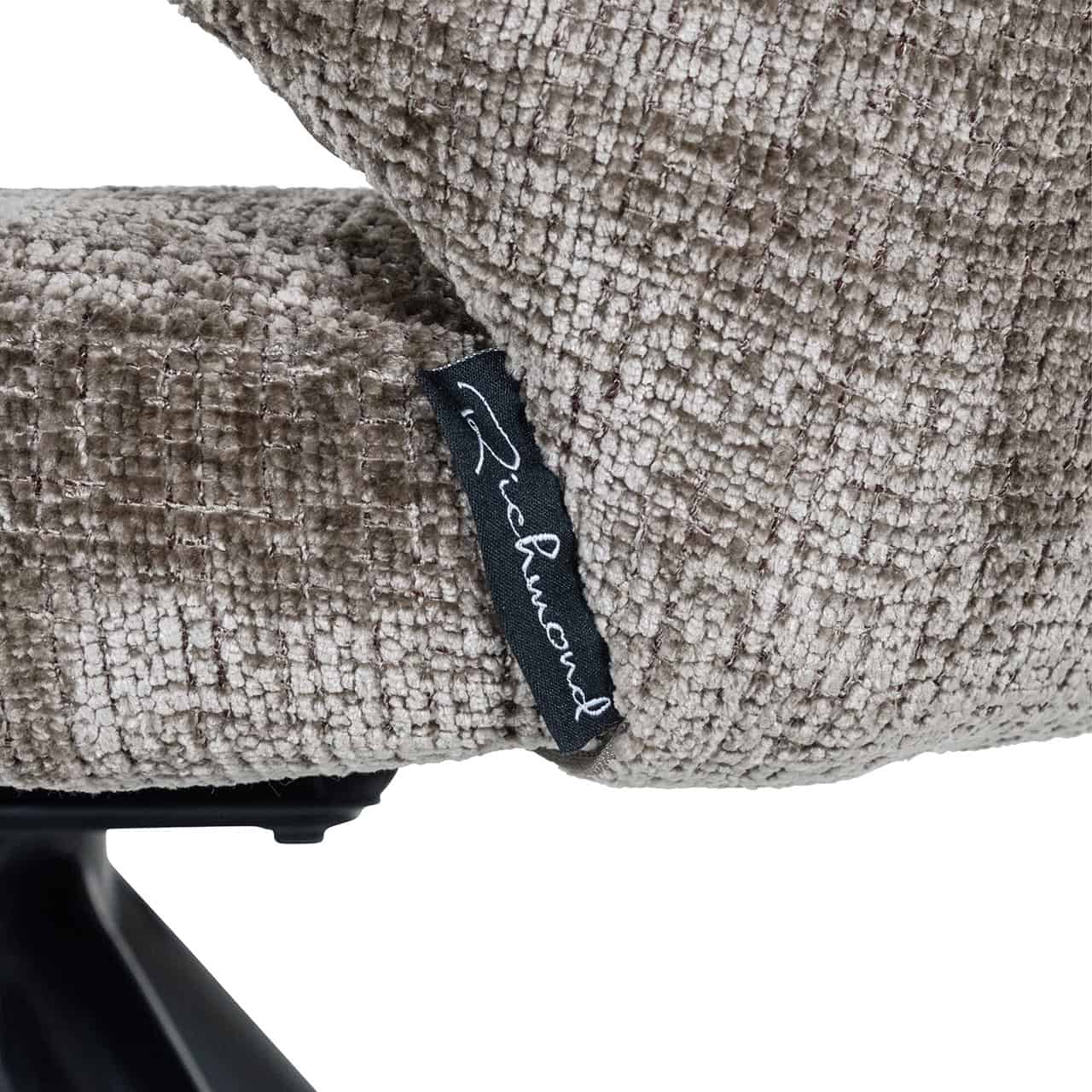 Silla giratoria Milly chenilla piedra (Niagara 104 Stone Chenille)