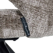 Silla giratoria Milly chenilla piedra (Niagara 104 Stone Chenille)