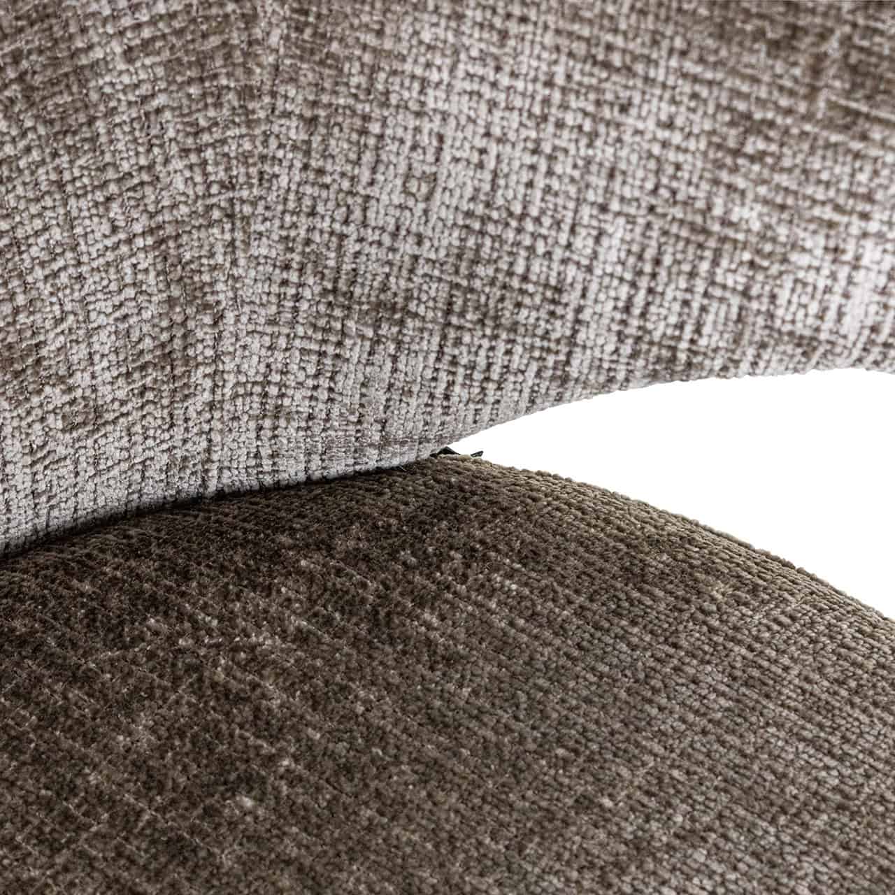 Silla giratoria Milly chenilla piedra (Niagara 104 Stone Chenille)