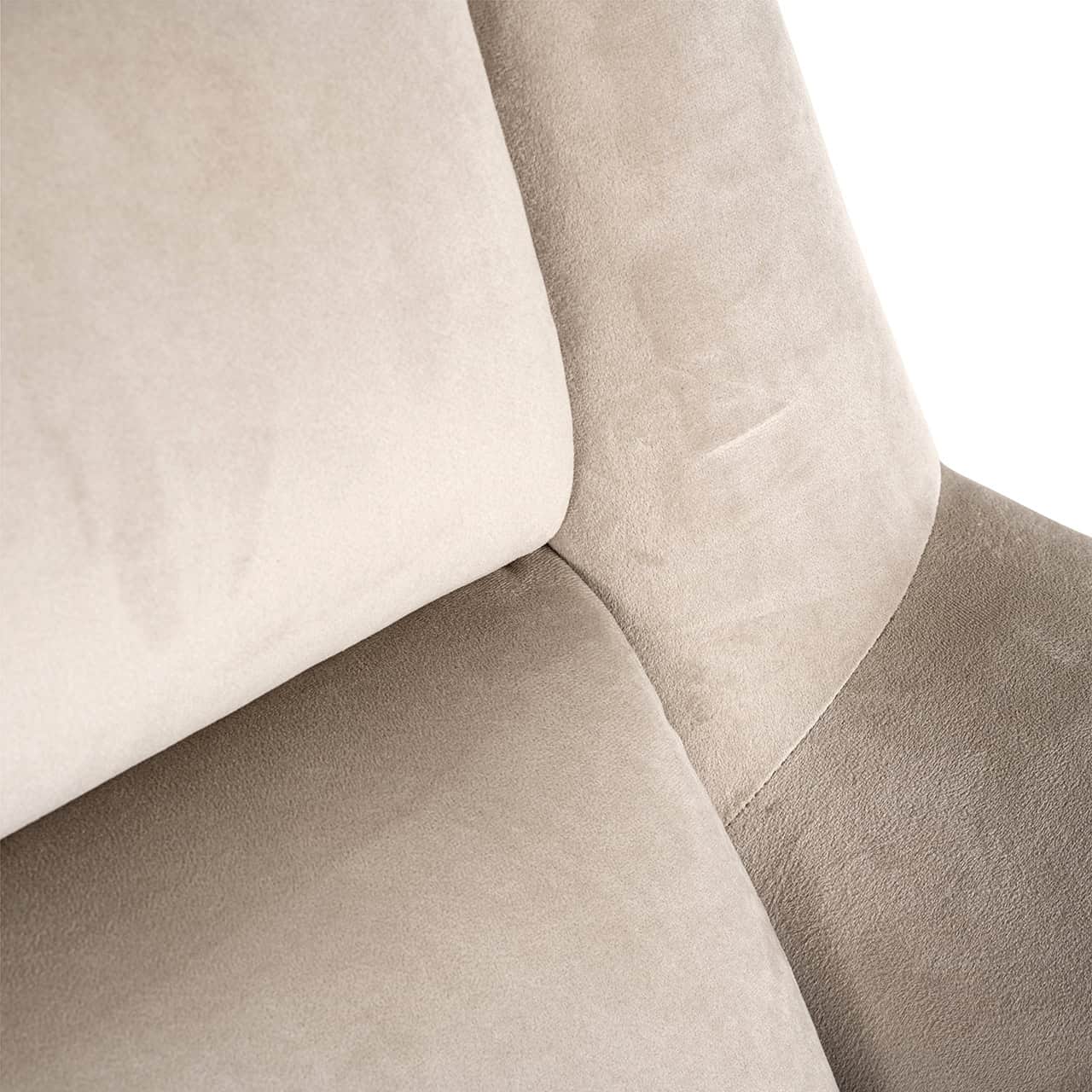 Swivel chair Nora khaki velvet (Quartz Khaki 903)