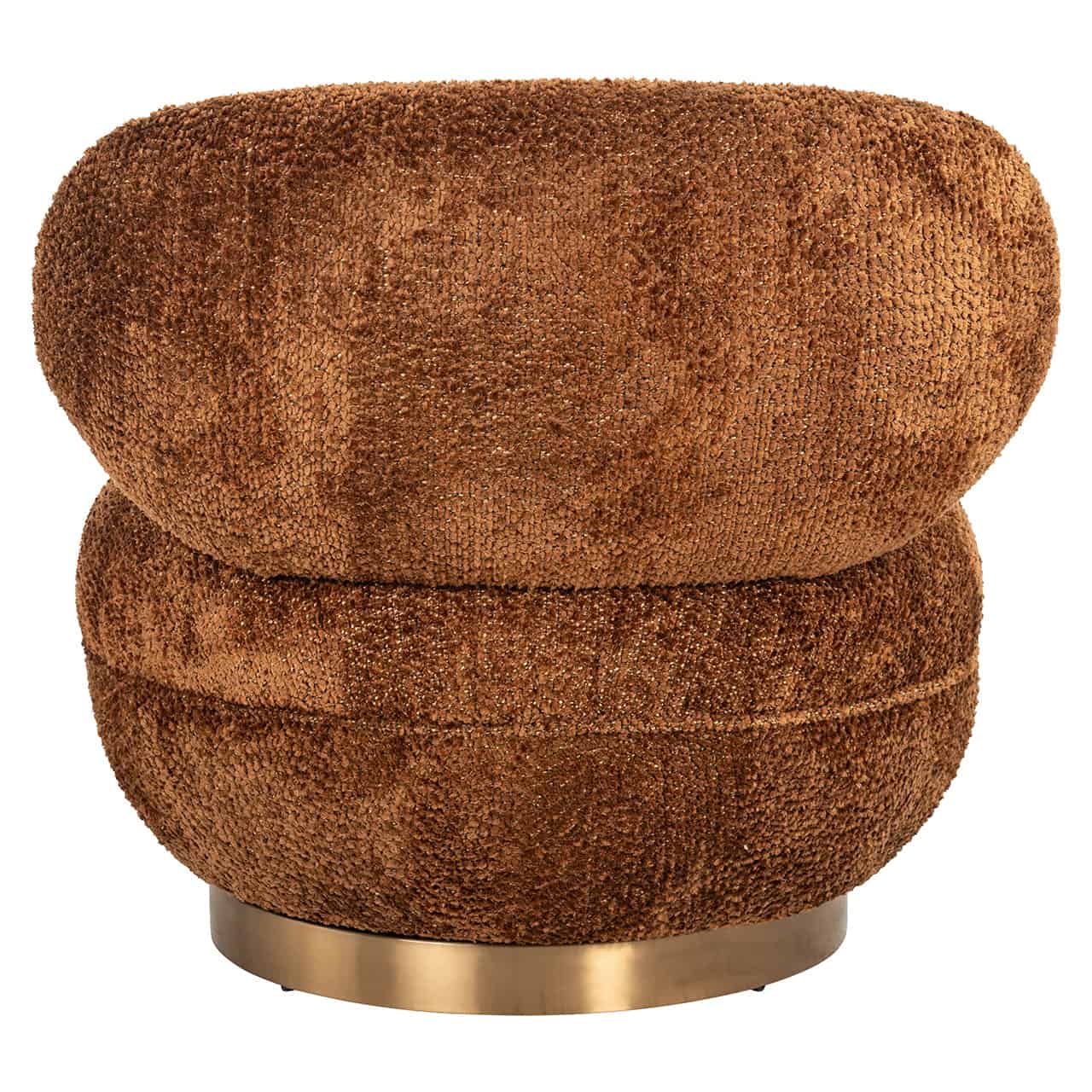 Swivel lounge chair Jace Lovely cinnamon (Be Lovely 603 Cinnamon)