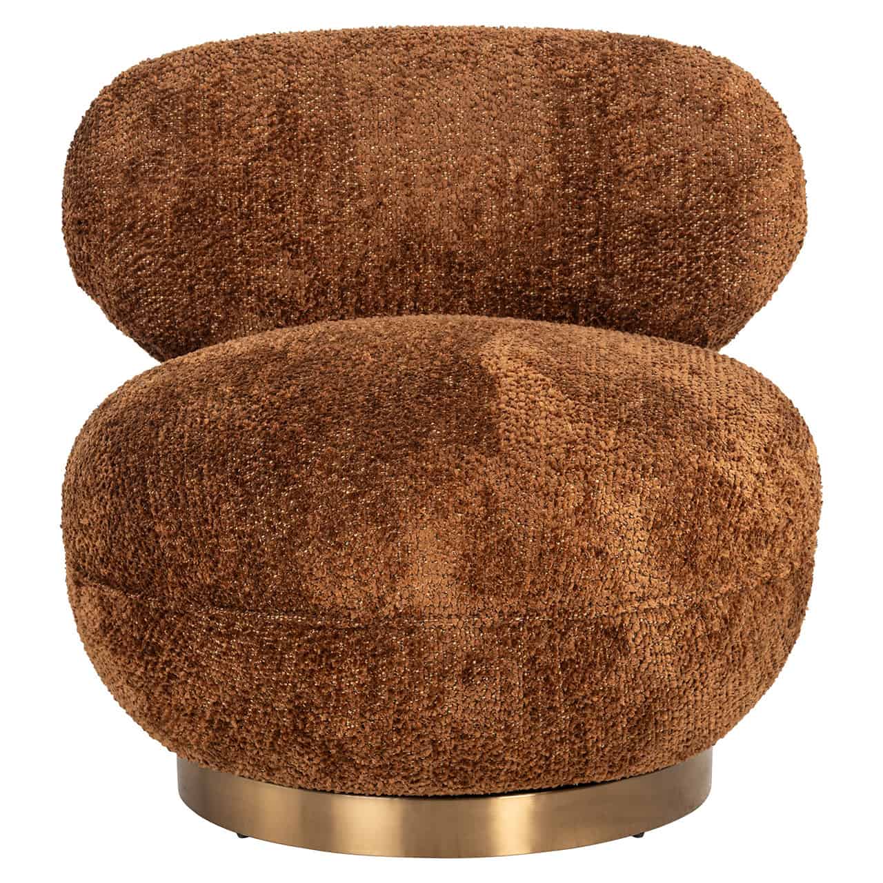 Swivel lounge chair Jace Lovely cinnamon (Be Lovely 603 Cinnamon)