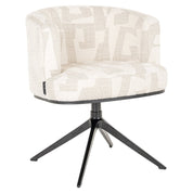 Silla giratoria Cheyenne beige graffic (Beige graffic)