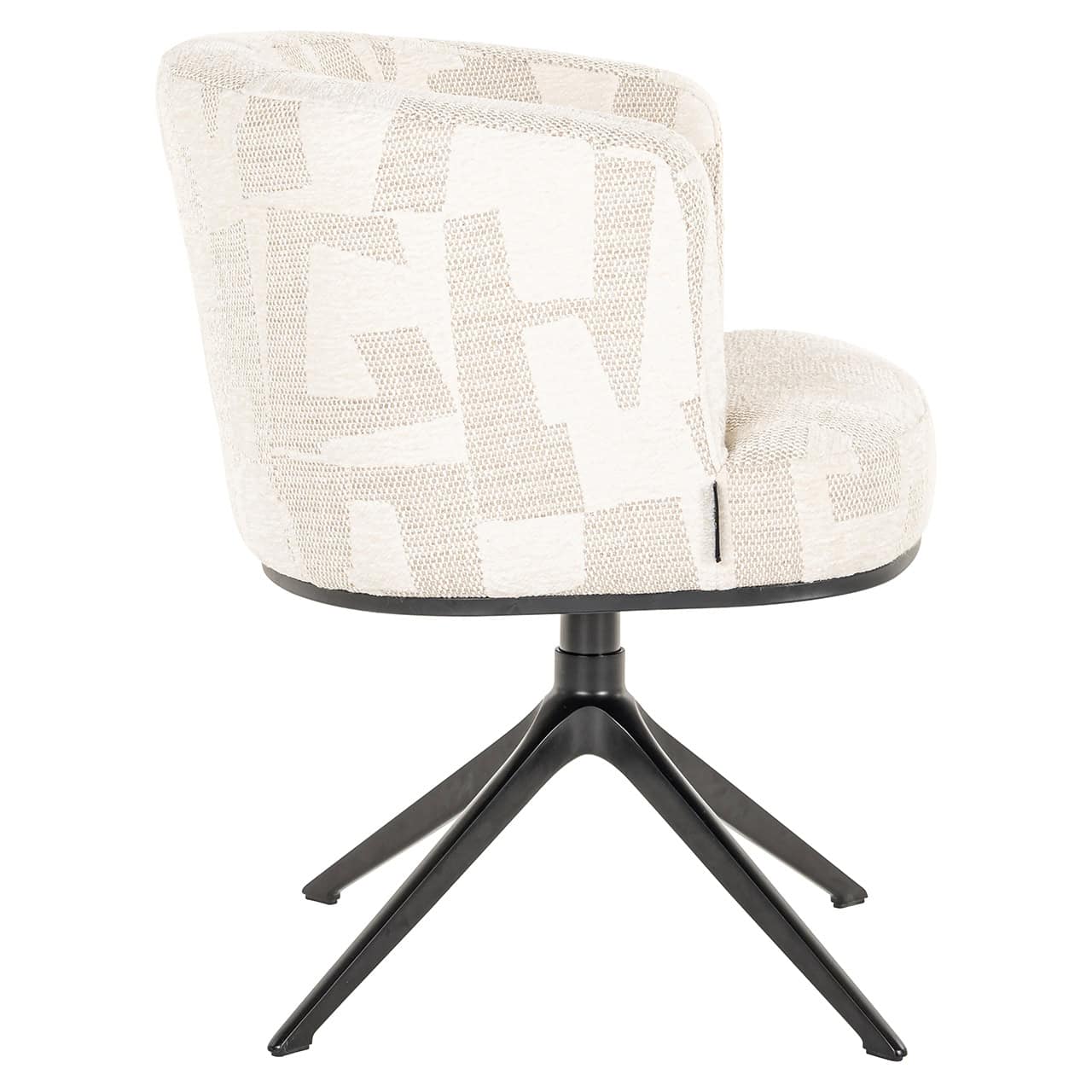 Silla giratoria Cheyenne beige graffic (Beige graffic)