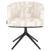 Silla giratoria Cheyenne beige graffic (Beige graffic)