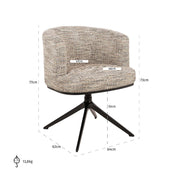 Swivel chair Cheyenne trendy nature (Be Trendy 01 Nature)