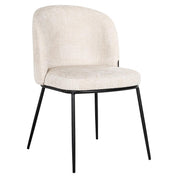 Silla Elvi chenilla beige ignífuga (Niagara 902 chenilla beige)