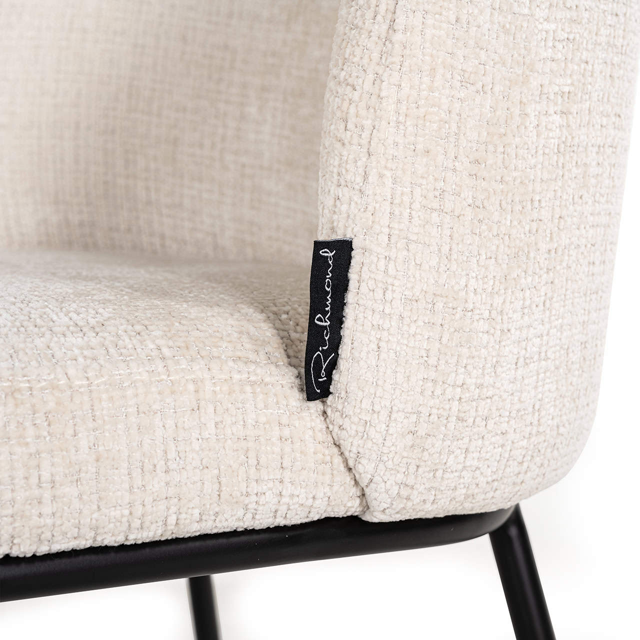 Silla Elvi chenilla beige ignífuga (Niagara 902 chenilla beige)