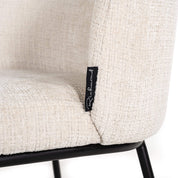 Silla Elvi chenilla beige ignífuga (Niagara 902 chenilla beige)