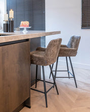 Candelabro Caya grande (Negro/dorado)