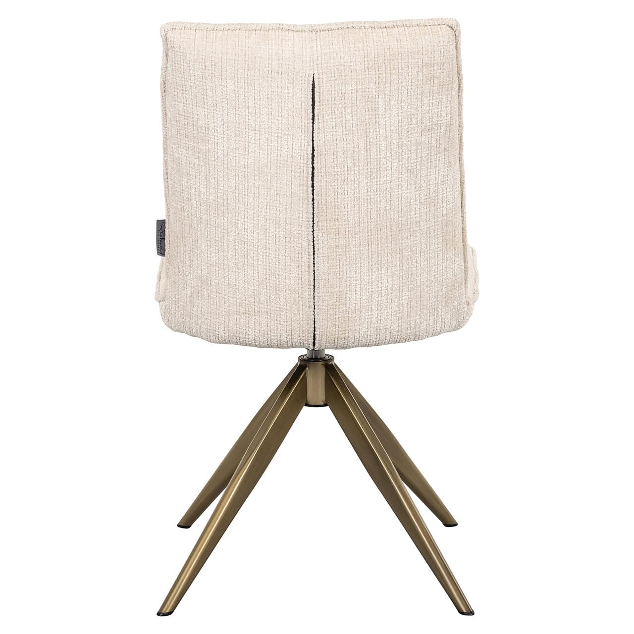 Silla giratoria Dakota beige chenilla (Niagara 902 beige chenilla)