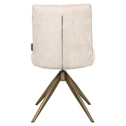 Silla giratoria Dakota beige chenilla (Niagara 902 beige chenilla)