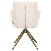 Silla giratoria Dakota beige chenilla (Niagara 902 beige chenilla)