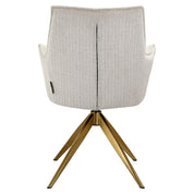 Silla giratoria Dakota beige chenilla (Niagara 902 beige chenilla)