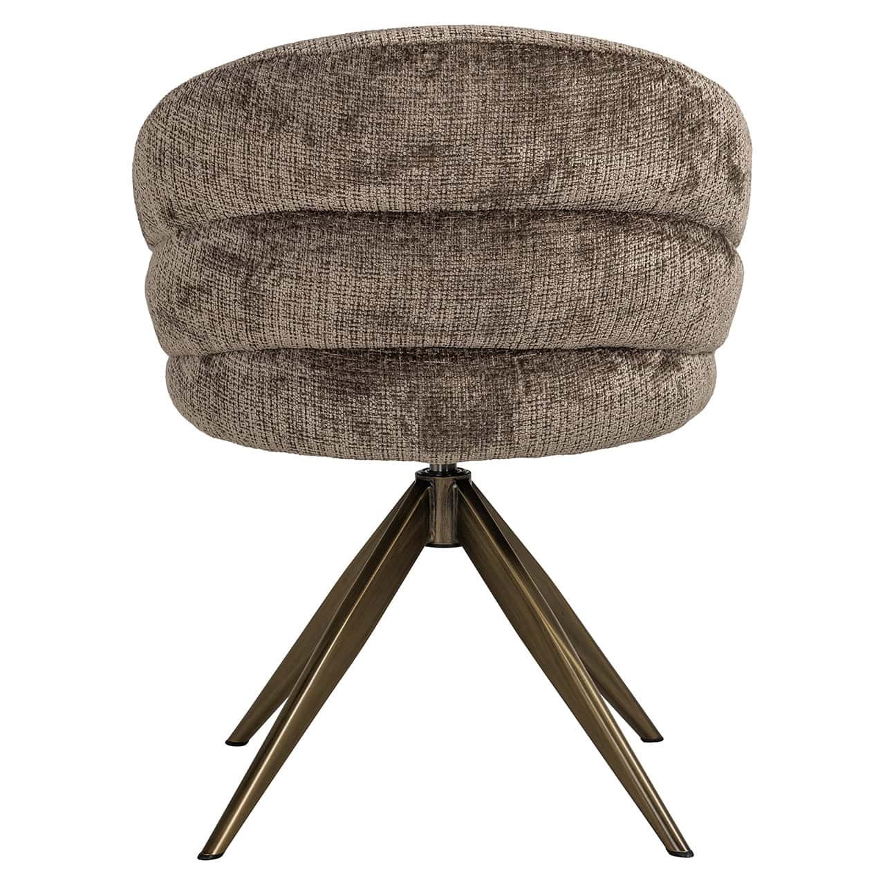 Silla giratoria Zendaya chenilla piedra (Niagara 104 Stone Chenille)