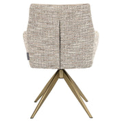 Silla giratoria Lisonne be trendy nature / terciopelo caqui (Be Trendy 01 Nature)