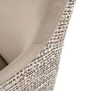Silla giratoria Lisonne be trendy nature / terciopelo caqui (Be Trendy 01 Nature)