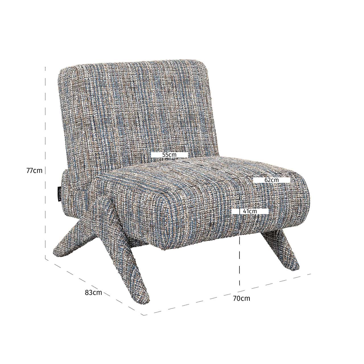 Sillón Lexi azul coco (Blue coco)