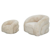 Kids swivel lounge chair Lenny (Yakety Yak Sand)