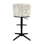 Taburete de bar/mostrador Cheyenne beige graffic (Beige graffic)
