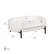 Pet bed Dolly white sheep (Sheep 02 white)