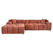 Sofa Cube 3-seater + lounge left (Fusion 92 Blush)